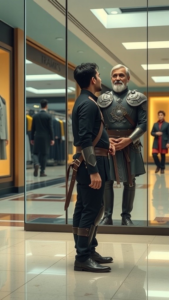 Ngobrol Sama Bayangan Sendiri di Mall!