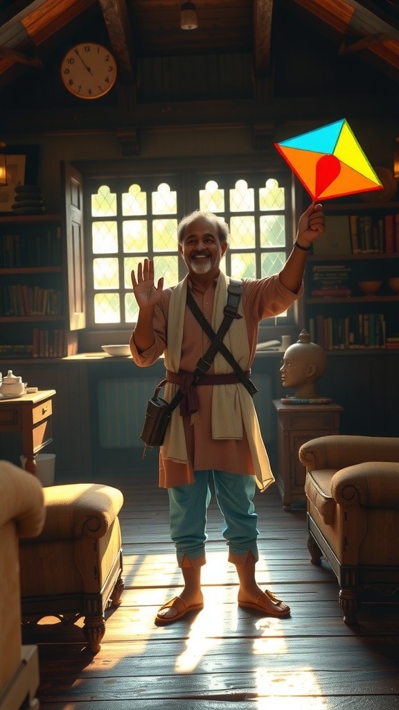 दादा जी और जादुई पतंग की कहानी