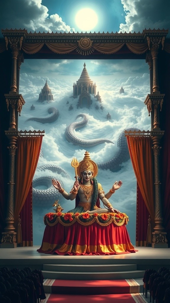 The Divine Emergence of Lord Dhanvantari: A Samudra Manthan Tale