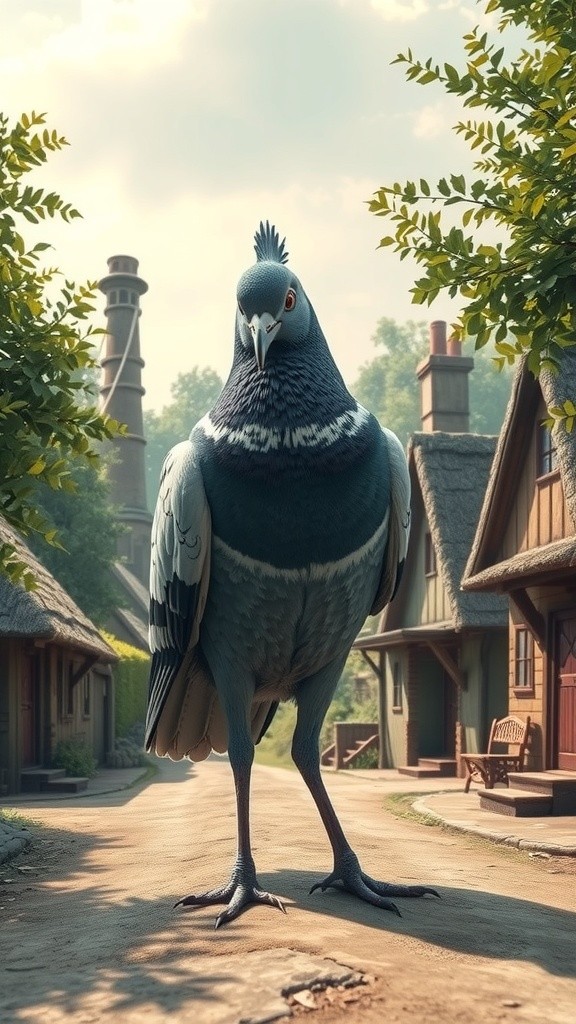 The Pigeon and the Hen's Rescue