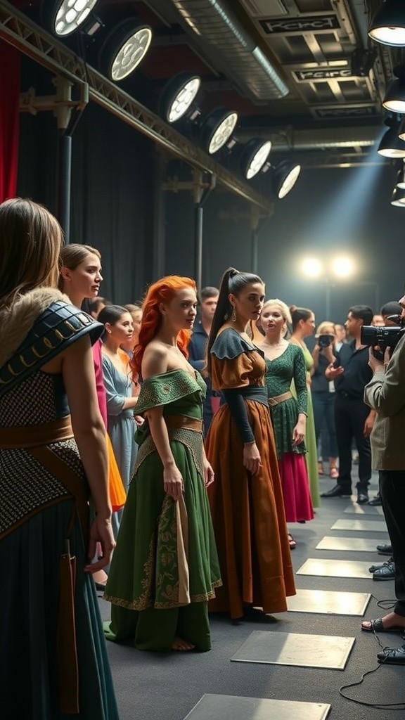 Beautiful Dress on Stage