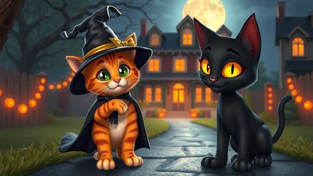 Cats, Costumes, and a Haunted Surprise