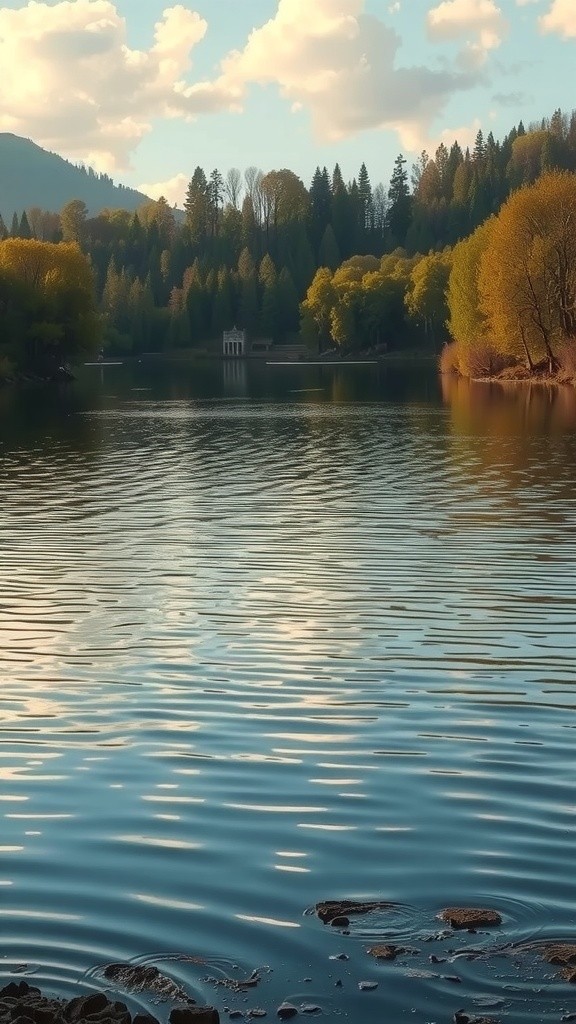 Impian Batu di Tepi Danau