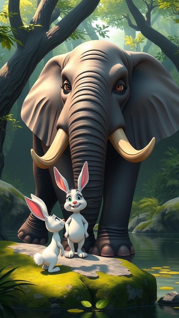 चतुर खरगोश की कहानी