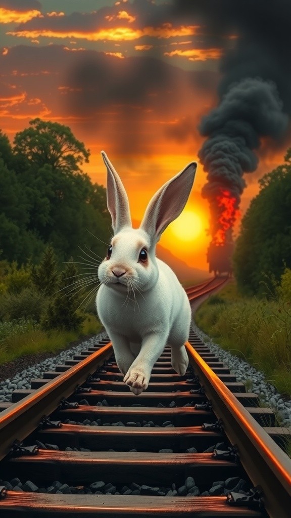 Epic Escape: The Burning Pursuit of the White Rabbit