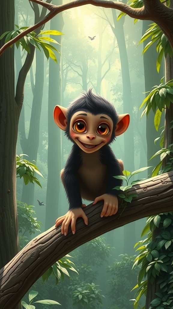 بندر کا جادوئی گانا اور جنگل کی خوشیاں