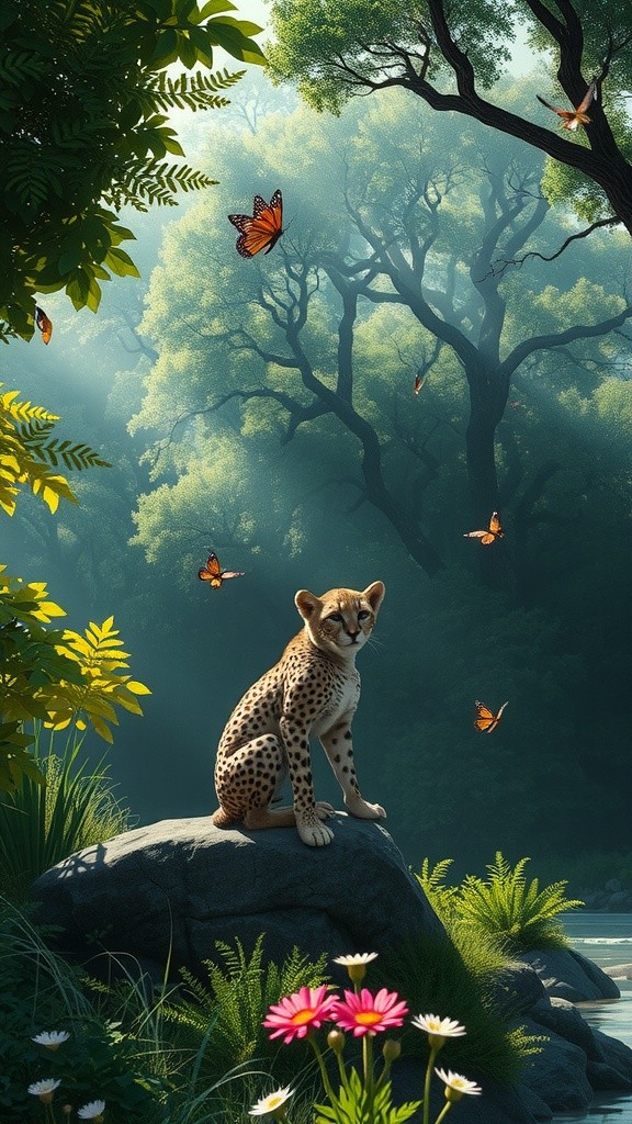 Cheetah and the Forest of Courage: The Heart's Whisper