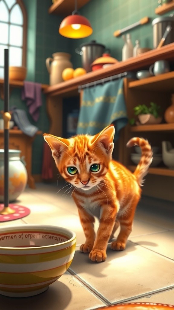 बिल्ली का किचन हंगामा