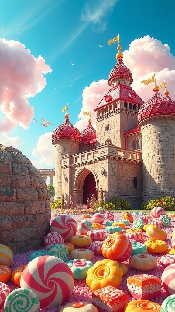 Hujan Permen Manis di Dunia Kue