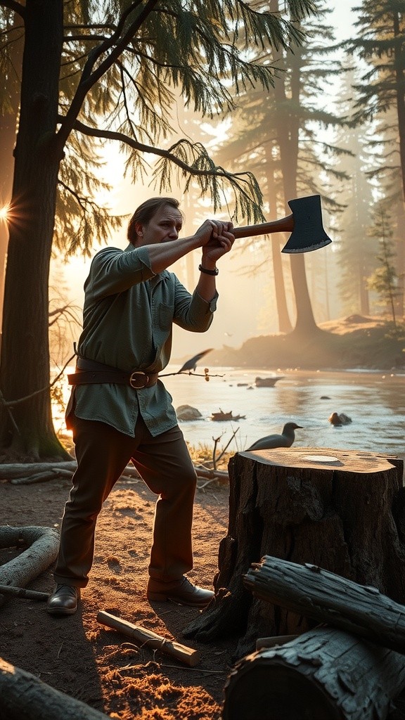 The Honest Woodcutter and the River Spirit