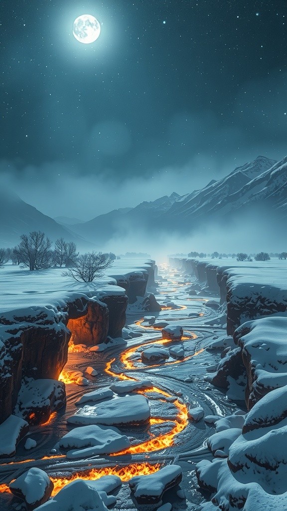 The Enigmatic Burning River