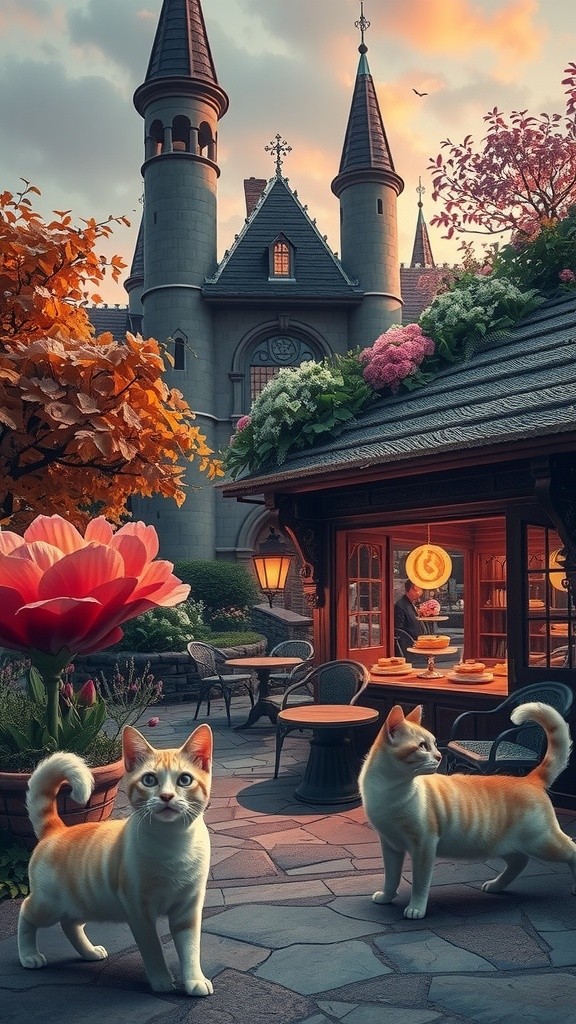 जादुई बिल्लियों की बेकरी कैफे