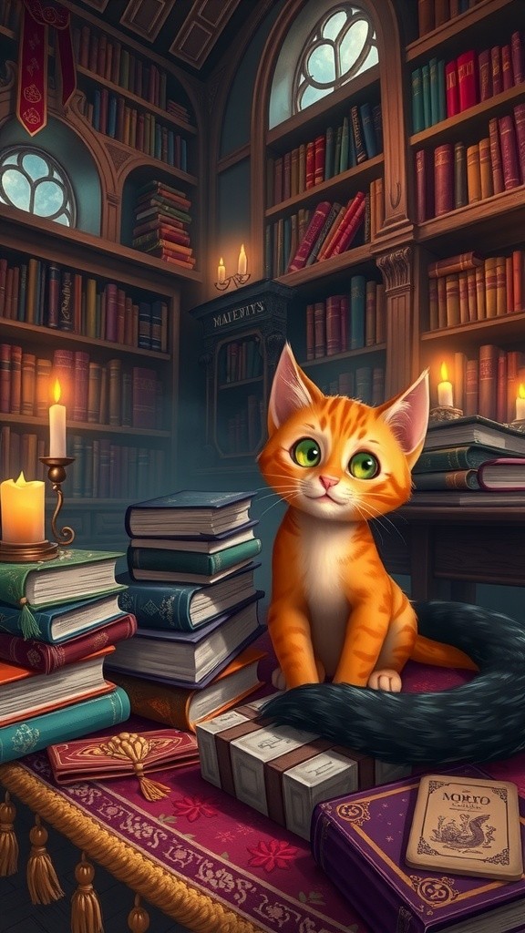 जादुई लाइब्रेरी में कैट्स का एडवेंचर
