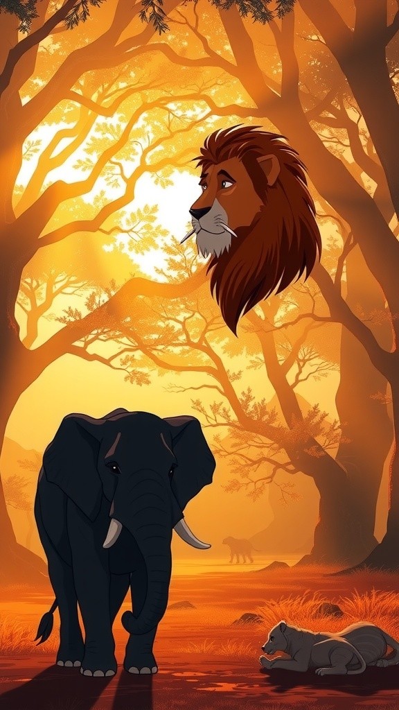 शेर और हाथी: असली ताकत की कहानी (copy)