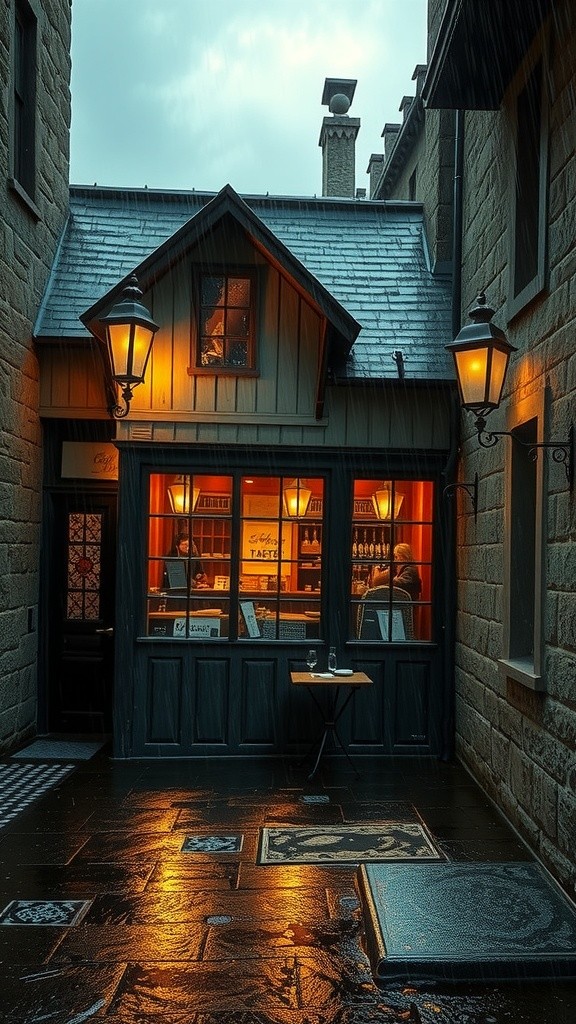 A Rainy Evening: A Love Story in a Café