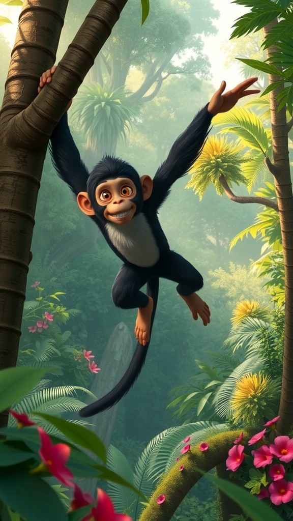 Benny the Monkey's CRAZY Adventure with a GLOWING Banana!