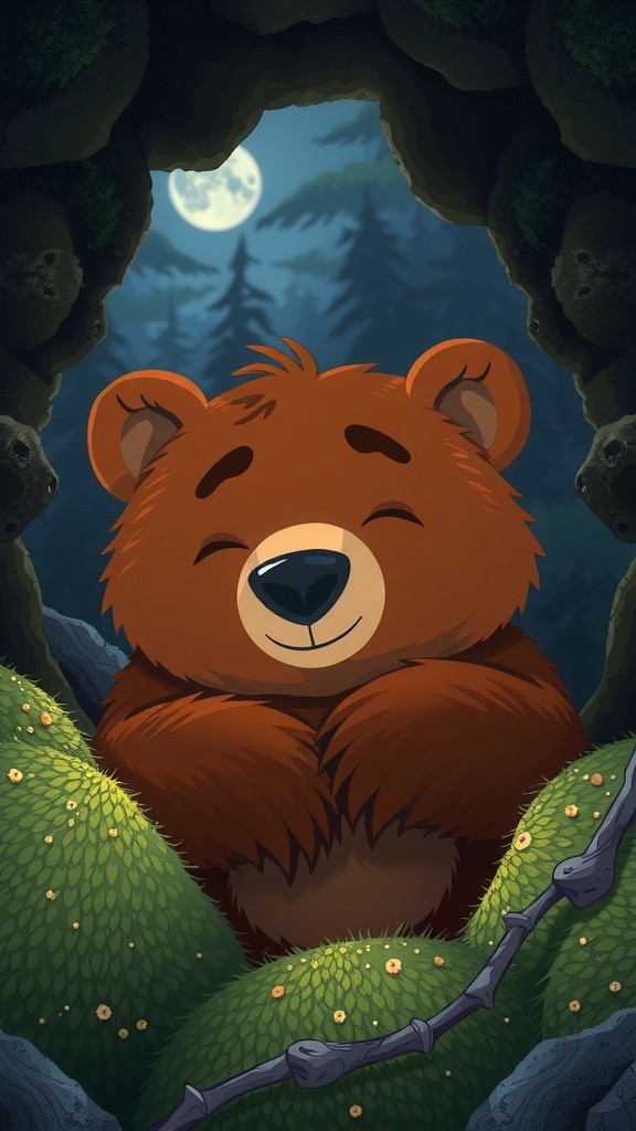 Tiny Bear's Dreamy Journey to Sleep