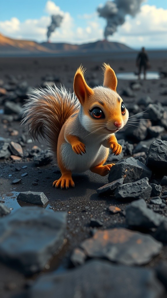 Squirrel's Seashore Exploration