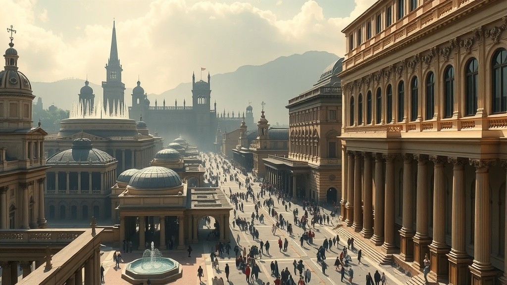 Découverte d'une ville utopique et le palais des sciences