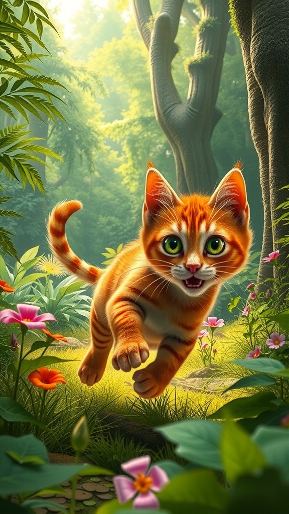 जंगल में बिल्ली और जुगनू की दोस्ती