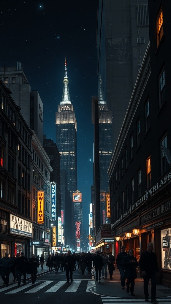 Cosmic Portal: New York Nightscape