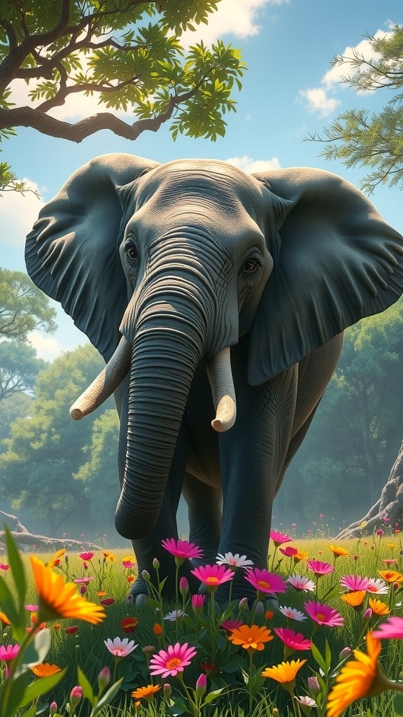 Friends at Odds: Elephant vs Squirrel