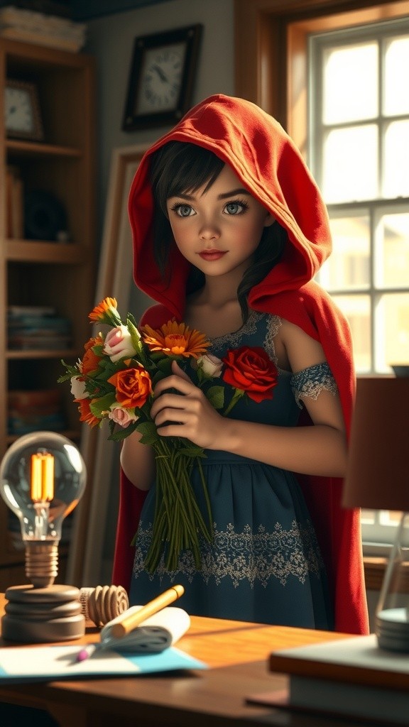 A Girl Eating a Light Bulb