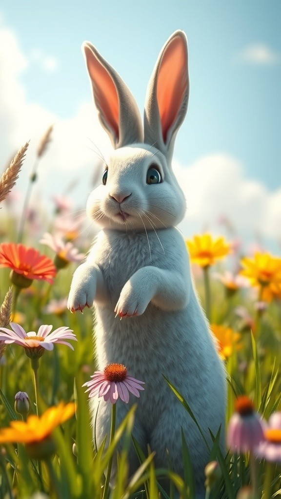 A Rabbit and Cat Become Best Friends