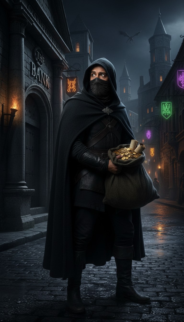 Wolf AI Man Shoots to Catch Robber with Animation