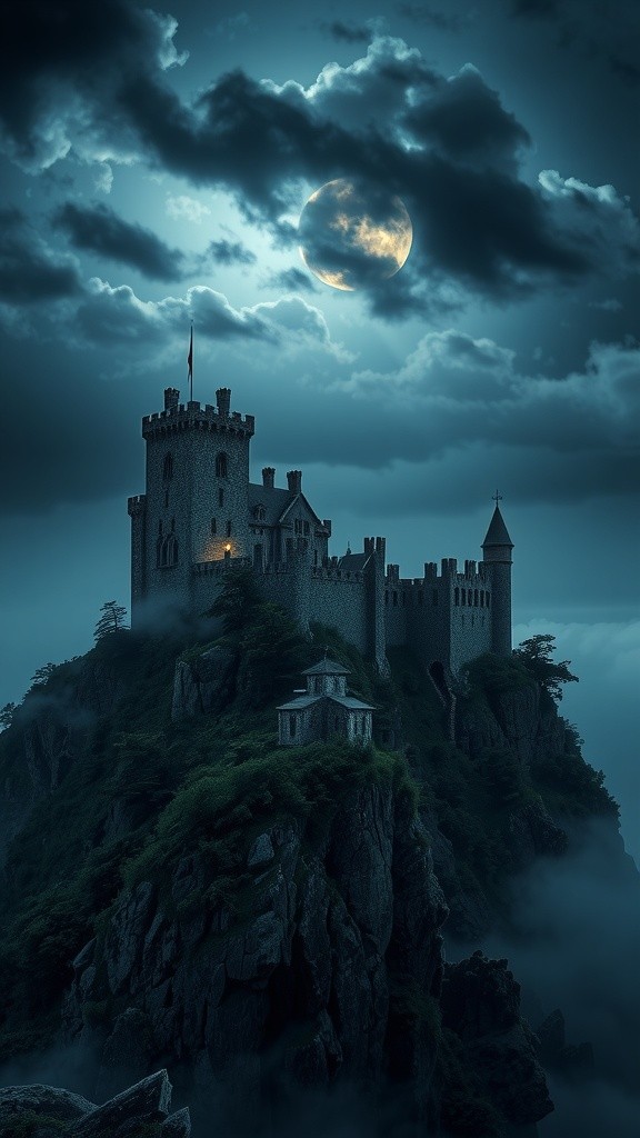 Obsidian Skies: A Dark Fantasy Castle Adventure