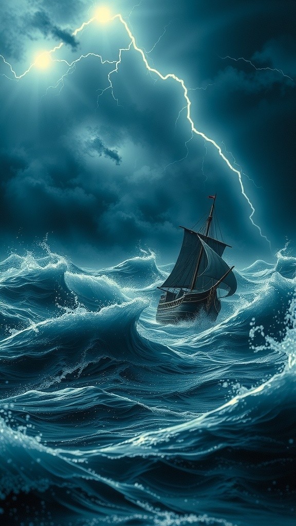 Surviving the Storm: A Giant Clam's Shelter