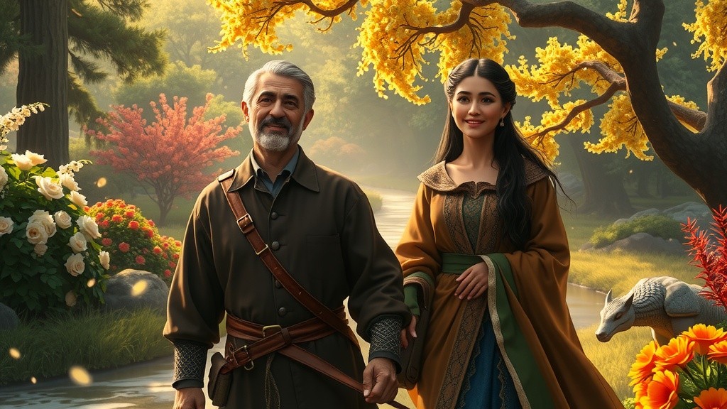 A Serene Walk in Paradise: The Journey of Adam and Hawwa