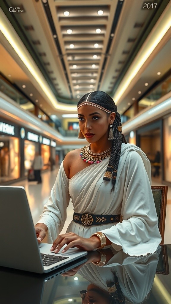 Cleopatra's Modern Shopping Adventure