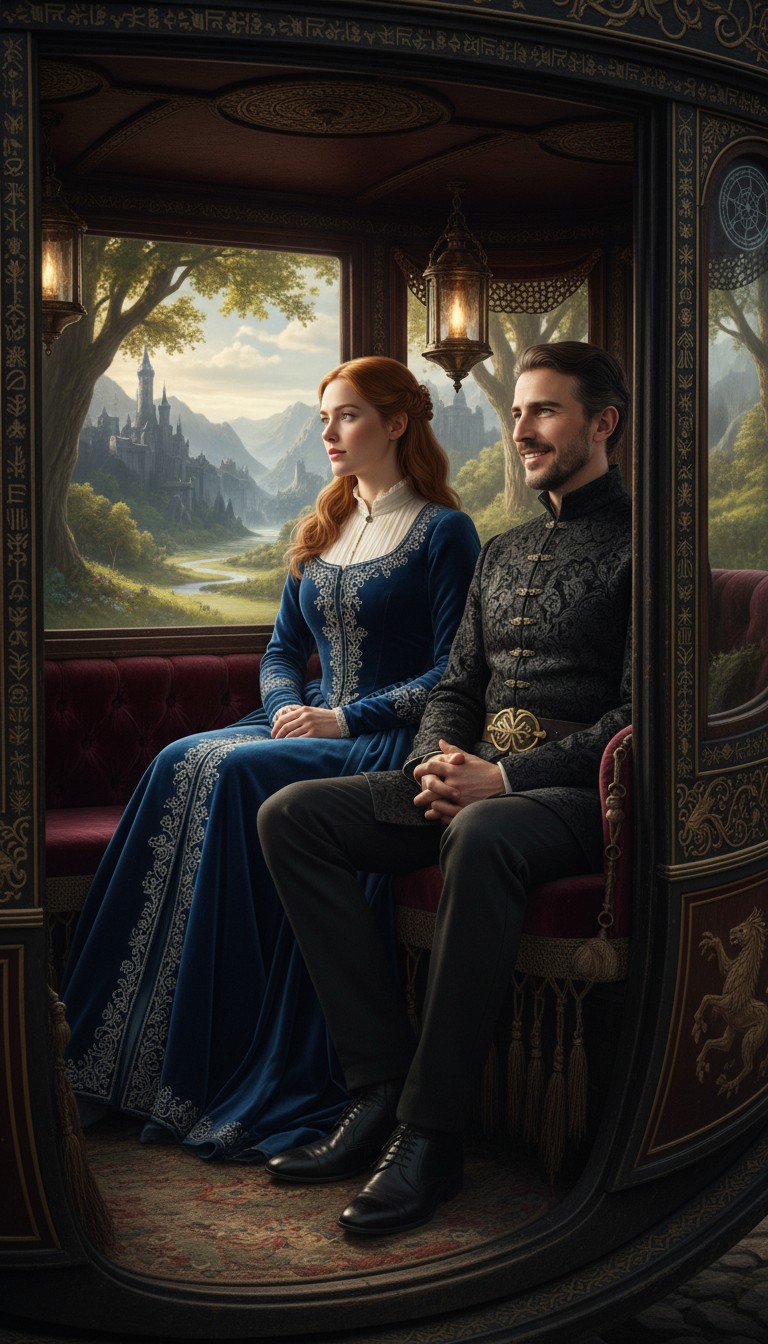 Anya and Artynov: A Silent Carriage Ride