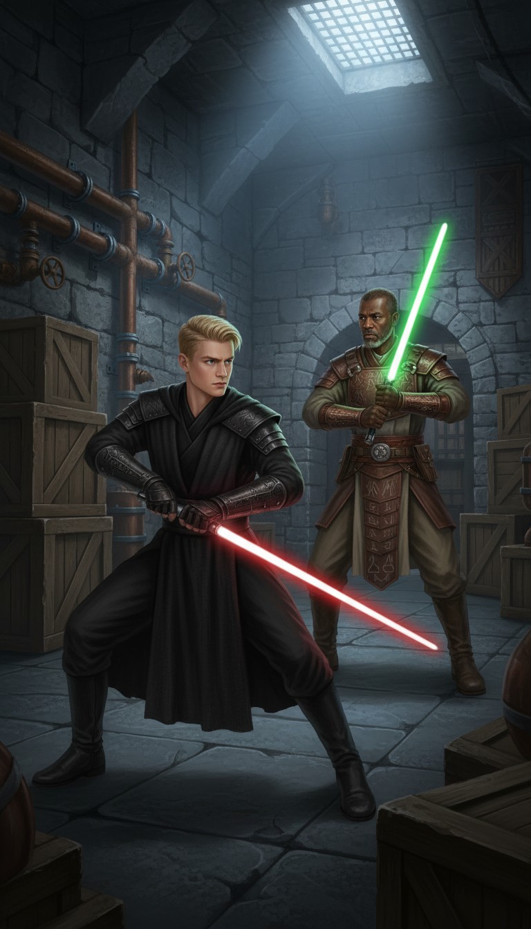 Starkiller vs Kota: The Clash of Force and Fury