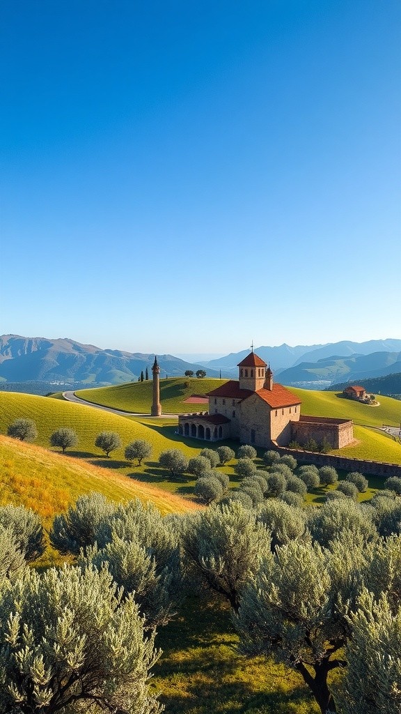 Chica Española en un Campo de Sueños: Canto y Naturaleza
