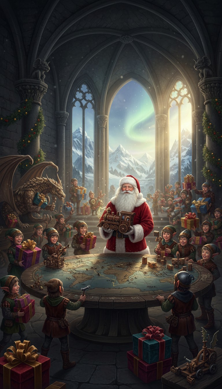 Mission Spéciale : Préparation de Noël avec le Père et ses Lutins