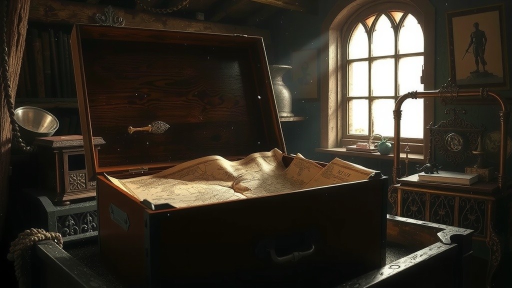 गुप्त दरवाज़ा और नीला नक्शा