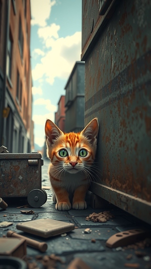 Chrono-Cape: The Transformation of a Shy Kitten