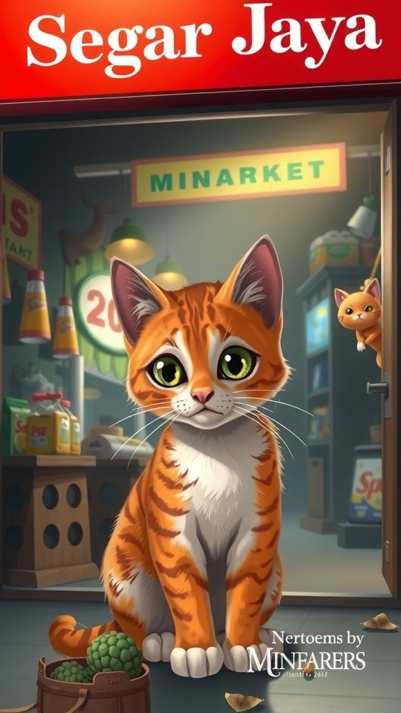 Kucing Satpam yang Ajaib di Minimarket