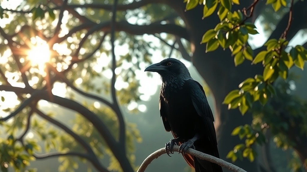 The Clever Crow and the Snake: A Tale of Wisdom and Caution