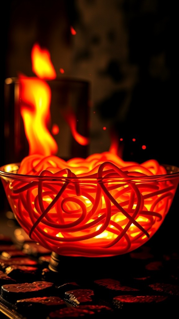 Lava Noodles: A Surreal Culinary Experience!