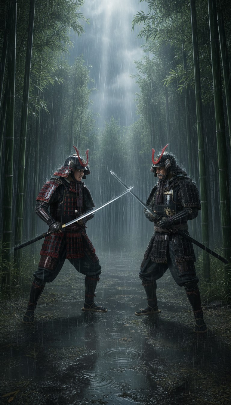 Epic Katana Duel Between Two Warriors