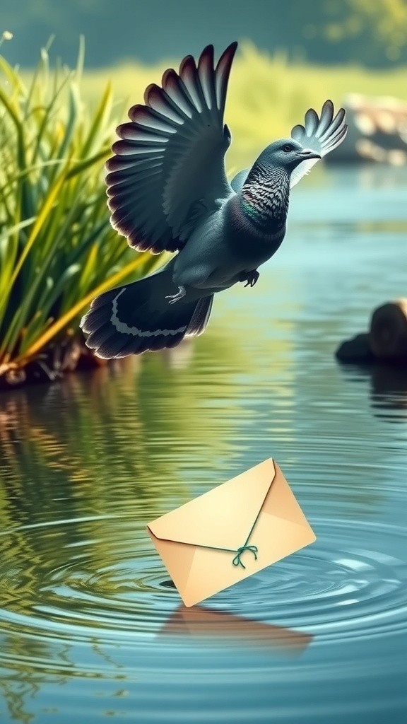 कबूतर की बहादुरी और चिट्ठी की मदद