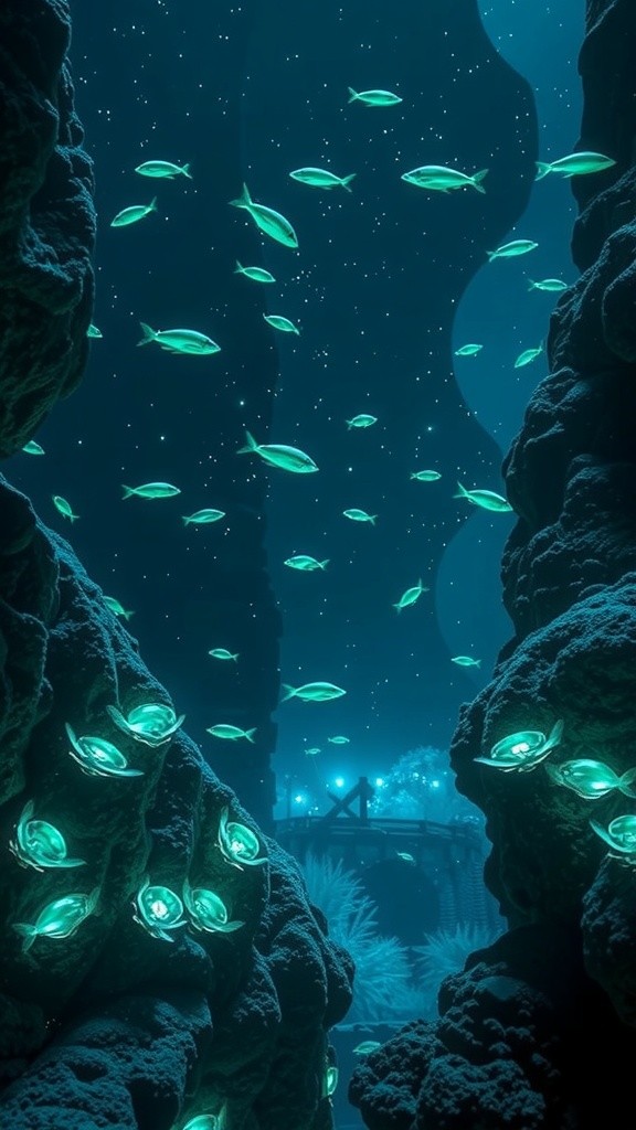 Beneath the Bioluminescent Sea