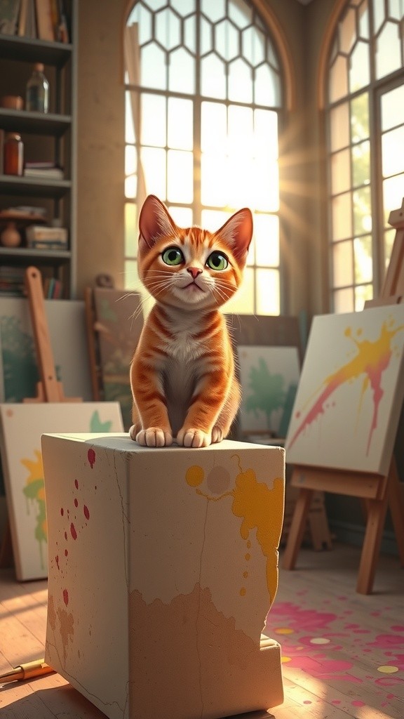 The Artistic Adventures of Cleo the Cat