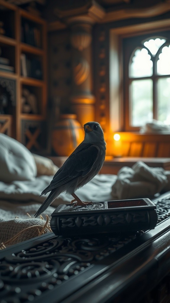 The Whisper of the Grey Kestrel Feather