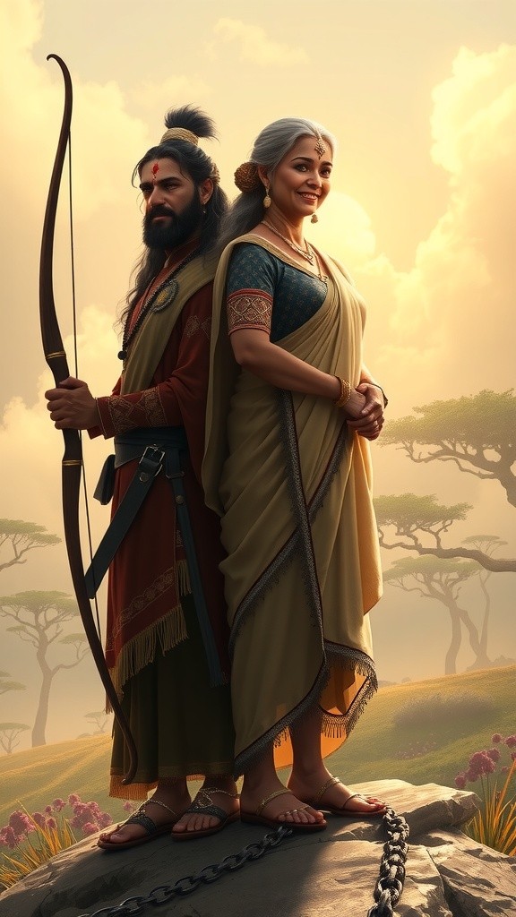 राम, सीता और हनुमान: अद्भुत धरती आगमन