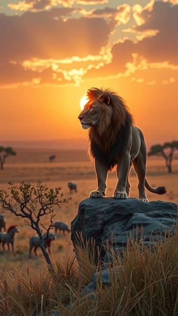 Adorable Lion Pride and Their Playful Cubs