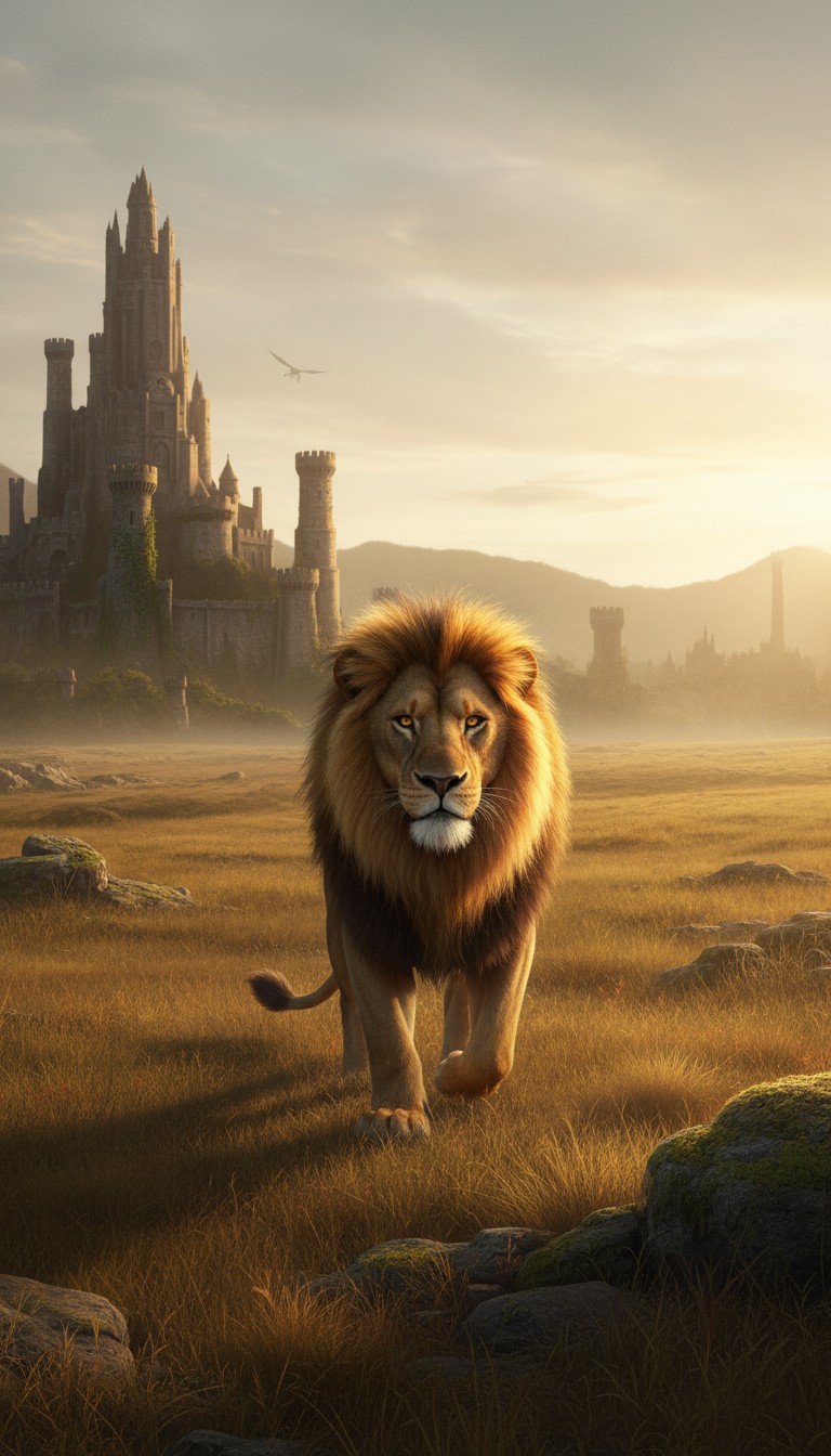 Rescue in the Wild: A Lion and a Tortoise